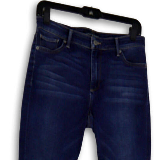 Womens Blue Denim Medium Wash Pockets Stretch Skinny Leg Jeans Size 4/27 image number 3