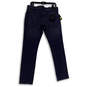 NWT Womens Blue Denim Medium Wash Pockets Slim Fit Straight Jeans Size 32 image number 4