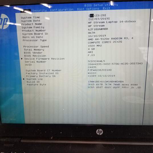 HP Stream 14in Laptop Black AMD A4-9120E CPU 4GB RAM 32GB SSD image number 9