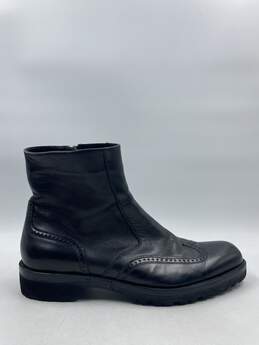 Authentic BALLY Black Brogue Shearling Boot M 8.5F
