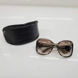 Gucci Oversized Translucent Gray Sunglasses
