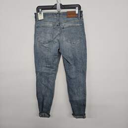 Denim Mid Rise Cropped Skinny Jeans alternative image