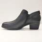 Naturalizer Zarie Black Leather Block Heel Ankle Bootie Women's Size 8M image number 3