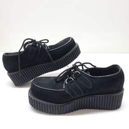 Demonia Creeper-101 Women's Black Creeper Suede Shoes