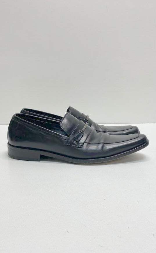 Boss Hugo Boss Leather Dress Loafers Black 10 image number 1
