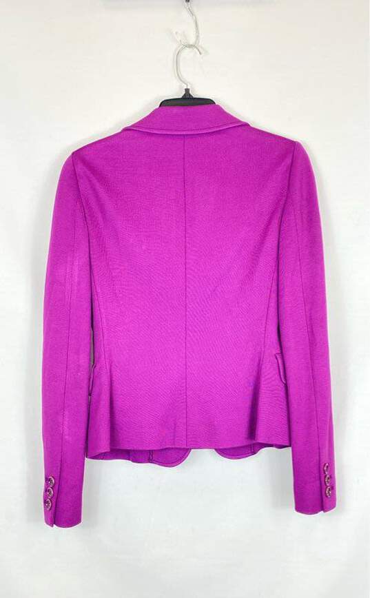 Moschino Women Purple Blazer - Size 6 image number 4
