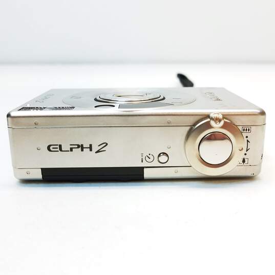 Lot of 3 Assorted Canon ELPH APS Point and Shoot Cameras image number 11