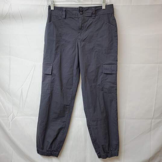 Sanctuary Charcoal Gray Cropped Cargo Jogger Pants Women's Size XS image number 1