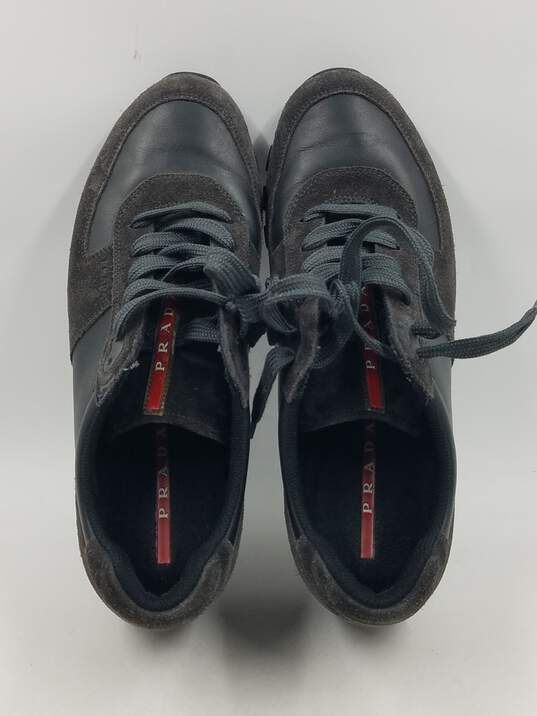 Authentic Prada Charcoal Gray Trainers M 9.5 image number 6