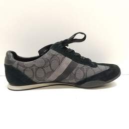 Coach Kelson Canvas Suede Sneakers Black 6.5
