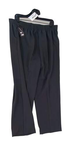 NWT Womens Gray  Elastic Waist Slash Pockets Slacks Dress Pants Size 42