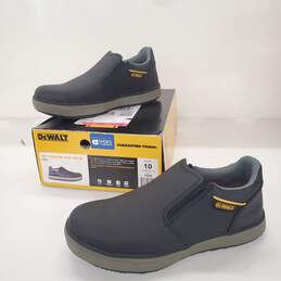 DeWalt SFC Plasma Slip On ST Black Leather Slip Resistant Work Shoes Men's Size 10