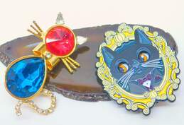 Cat Lady Brooch & Jewelry Lot 84.6g alternative image