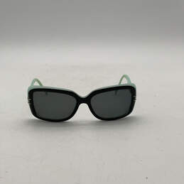 Womens Black Blue Full Frame Polarized Prescription Sunglasses With Case alternative image