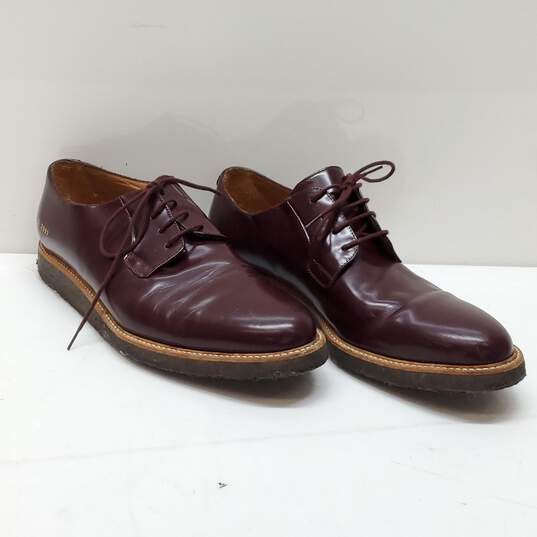 Common Projects Burgundy Derby Shoes Size 10 image number 1