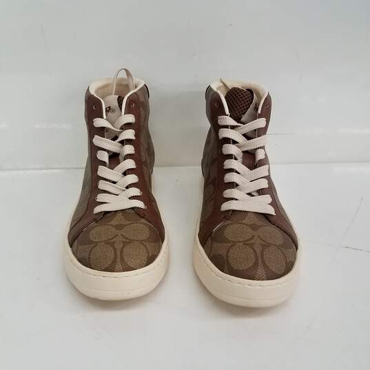Coach Hi Top Canvas Sneakers Size 8B image number 3