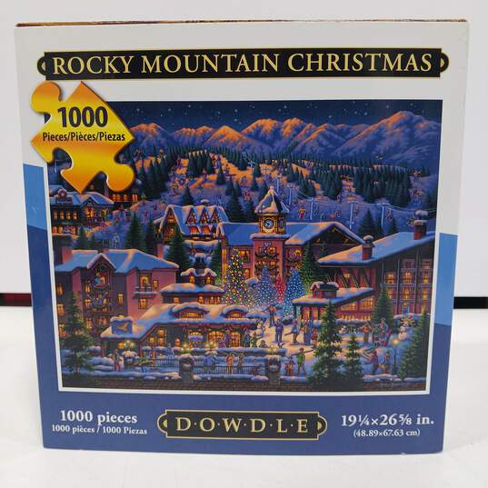 Dowdle 1000pc. Rocky Mountain Christmas Puzzle image number 4