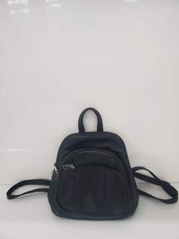 Women Black leather Wilsons Leather Mini 10inch backpack used