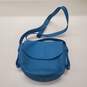 Skagen Lobelle Blue Leather Saddle Bag image number 1
