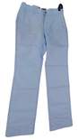 NWT Mens Blue Flat Front Slash Pockets Straight Leg Chino Pants Size 30X34 image number 1