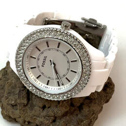 Designer Fossil Stella ES-2444 White Stainless Steel Analog Wristwatch