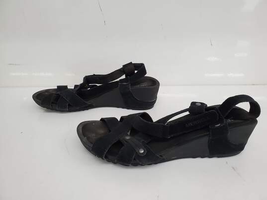 Merrell Black Suede Sandals Size 9 image number 2
