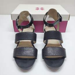 Naturalizer Gracelyn Black Leather Women's Sandal Size 8.5N WITH BOX alternative image