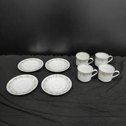 8pc Johann Haviland China Teacups and Saucers