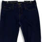 Womens Blue Denim Dark Wash Mid Rise Stretch Charlie Flare Jeans Size 8 image number 3