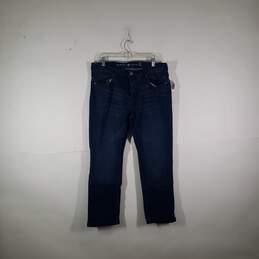 Mens Medium Wash 5 Pocket Design Denim Straight Leg Jeans Size 38/30