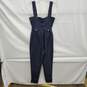 NWT We Wore What WM's Moto Navy Blue Plaid Overalls Size SM image number 2
