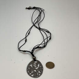 Designer Silpada 925 Sterling Silver Filigree Shell Bead Pendant Necklace alternative image