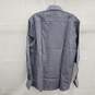 Pierre Cardin Blue Checkered Mercerized Cotton Button Up Dress Shirt Men's Size L NWT image number 2