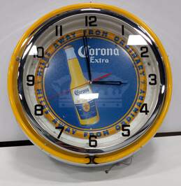 Vintage Corona Light Up Wall Clock