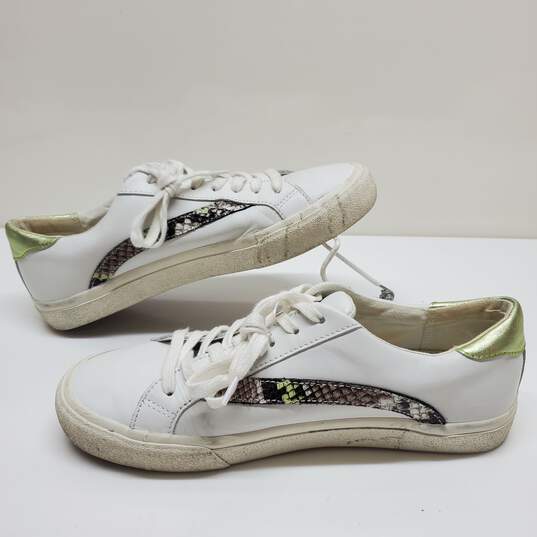 Unisex Madewell Low Top White Leather Sneaker Shoes Sz 9.5L/8M image number 1