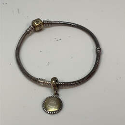 Designer Pandora S925 ALE Sterling Silver Snake Chain Charm Bracelet alternative image