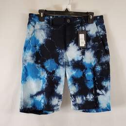 Monfrere Men's Blue Tie Dye Chino Shorts SZ 33 NWT