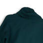 Womens Green Long Sleeve Side Slit Hi-Low Hem Pullover Hoodie Size Small image number 4