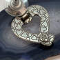 Designer Brighton Two-Tone Callie Heart Shape Fashionable Drop Earrings image number 3