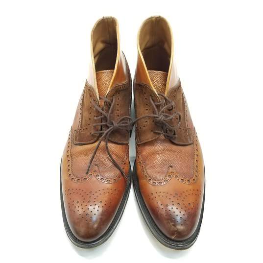 Paul Stuart Wing Tip Leather Lace Up Shoes Brown 9.5 image number 5