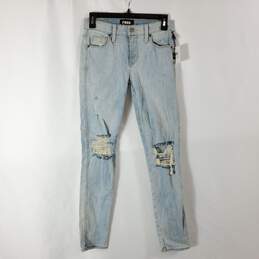 Fred by Fred Segal Women Stone Wash Distressed Skinny Jeans NWT sz 25