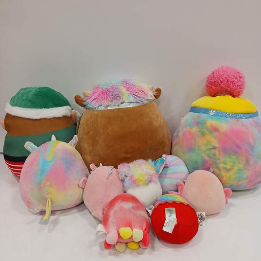 10pc Bundle of Assorted Squishmallow Plush Animals image number 3