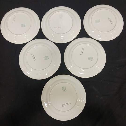Bundle of 6 Taylor Smith Golden Jubilee White Ceramic Plates image number 3