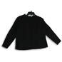 Talbots Womens Black Knitted Long Sleeve Open Front Cardigan Sweater Size XLP image number 1
