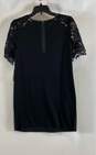 Bar III Women's Black Faux Leather Panel Dress- S NWT image number 2