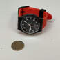 Designer Swatch Swiss Red Adjustable Strap Round Dial Analog Wristwatch image number 2