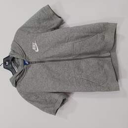 Nike Women's Gray Zip Up Hoodie Size L