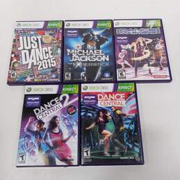 Bundle of 5 Xbox 360 Kinect Dance Video Games alternative image