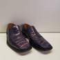David Crocodile & Ostrich Leather Purple Loafer Men's Size 9 image number 3