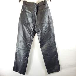 Xelement Women Black Leather Pants Sz 30